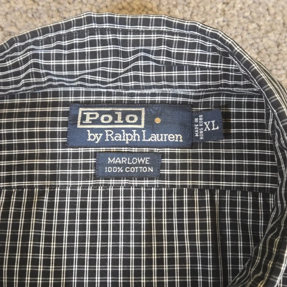 Polo Ralph Lauren Marlowe Long Sleeve Button‎ Down 100% Cotton Pony Logo Size XL
